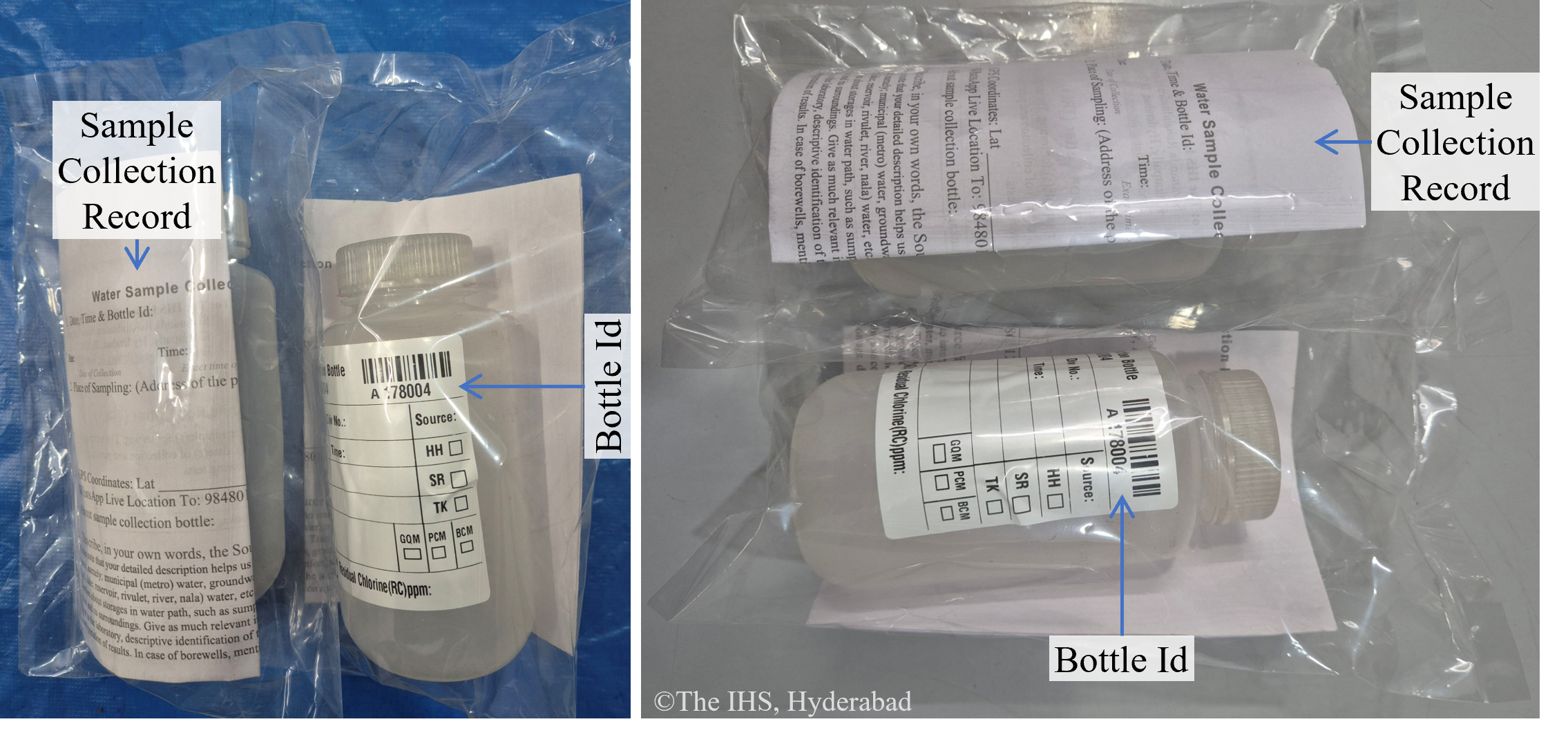 Figure to illustrate Sterile Bottle for Sample Collection