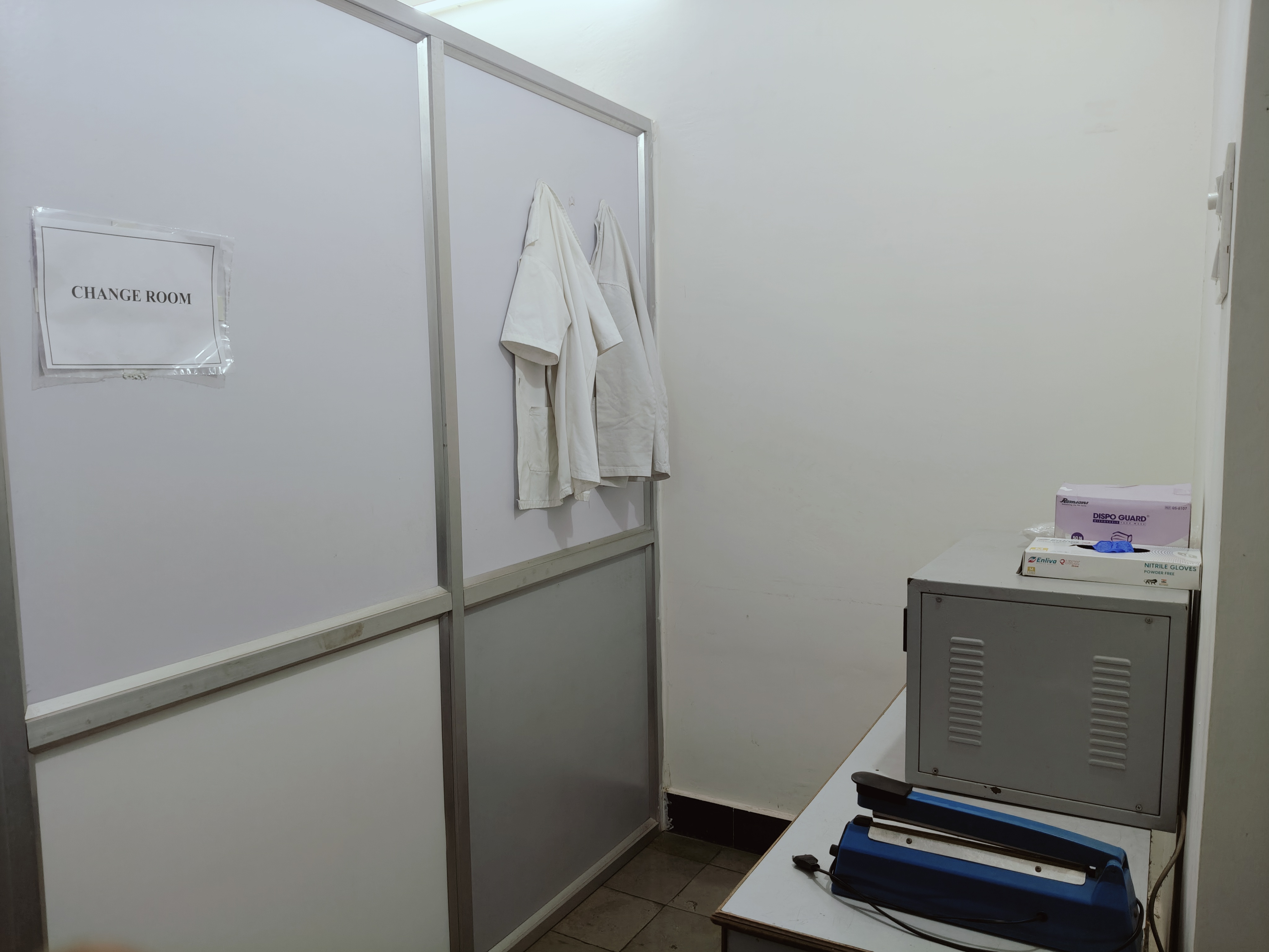 Photo of the change room