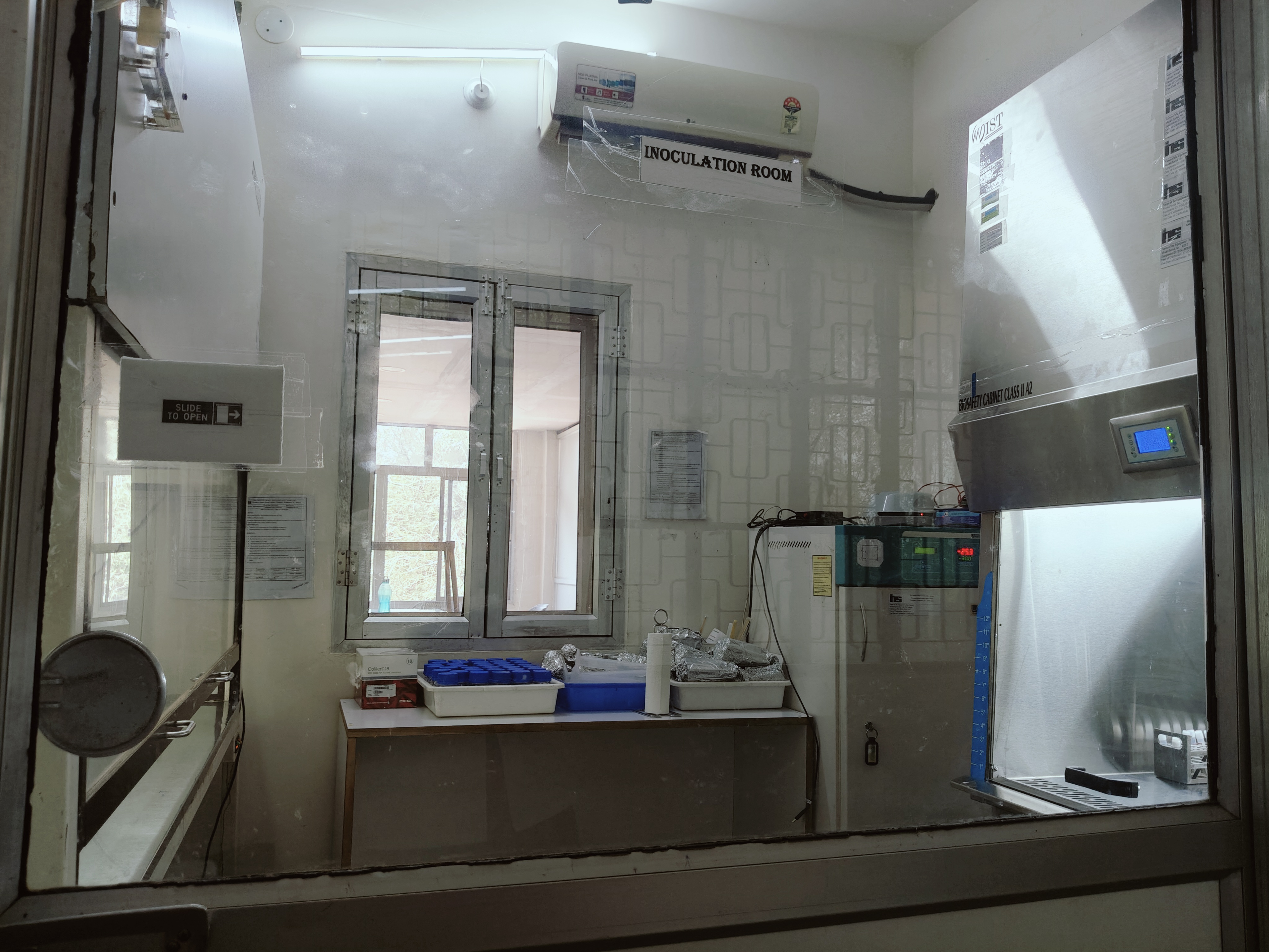 A view of the inoculation room