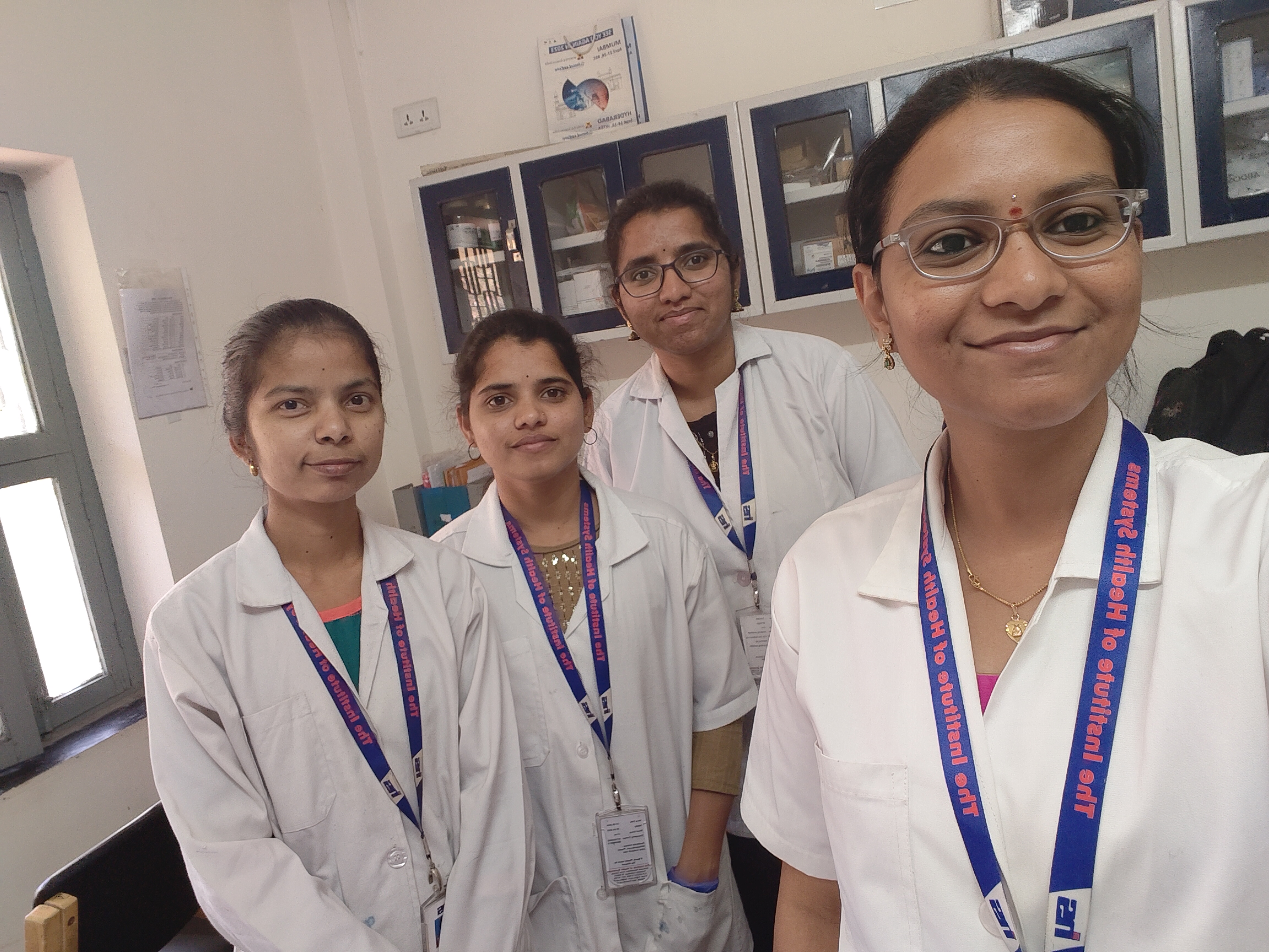 Photo showing the biolab team