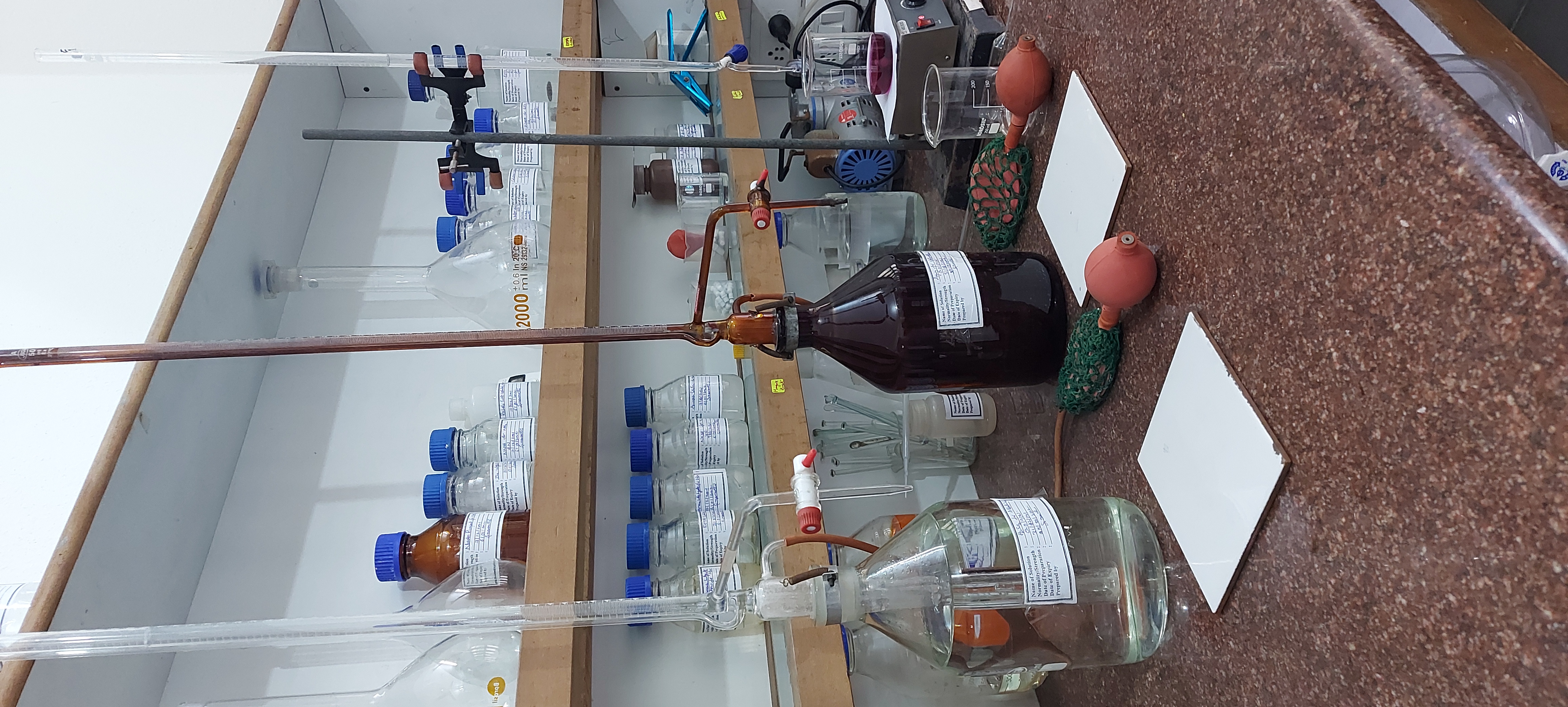 Photo of chemlab titration station